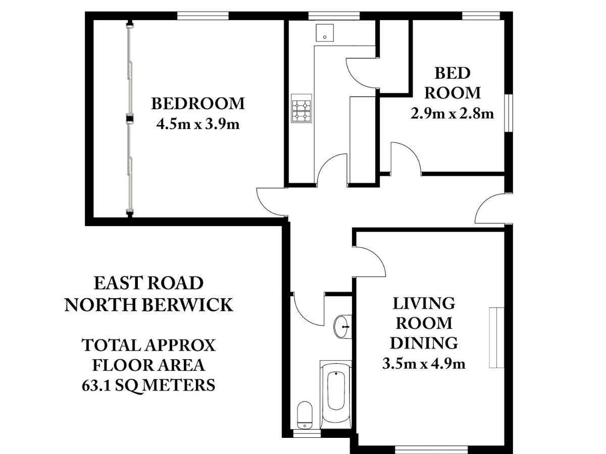 East Road Apartment 北贝里克 外观 照片